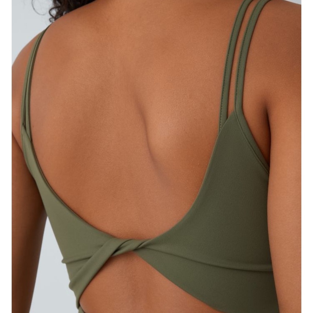 Halara Cloudful Double Strap Backless Twisted Act… - image 4